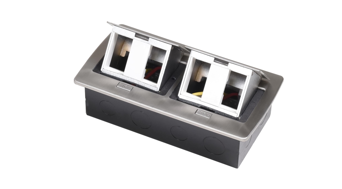 P-BOX Pop-up Priz Kutusu 3 Modül Paslanmaz Çelik
